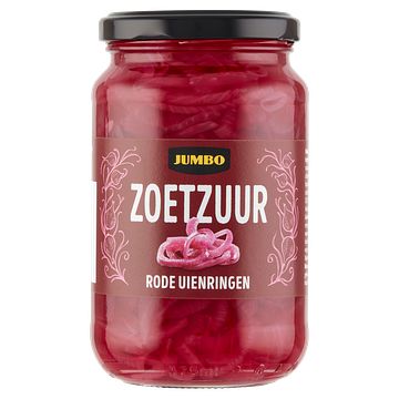 Foto van Jumbo zoetzuur rode uienringen 340g