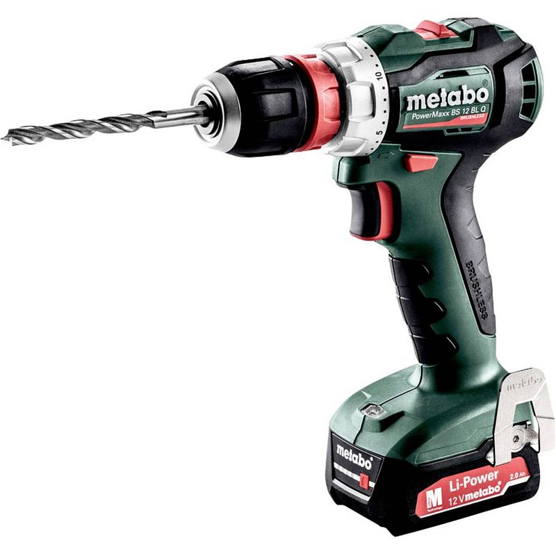 Foto van Metabo metabowerke 601039500 accu-schroefboormachine 12 v 2 ah li-ion