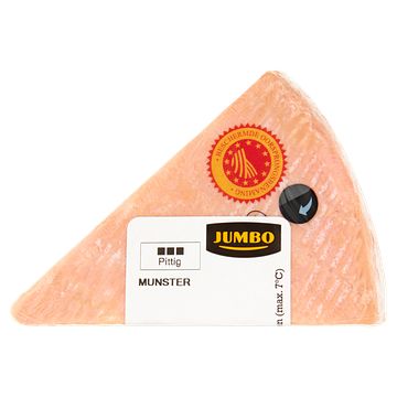 Foto van Jumbo munster kaas 45+ stuk ca. 125g