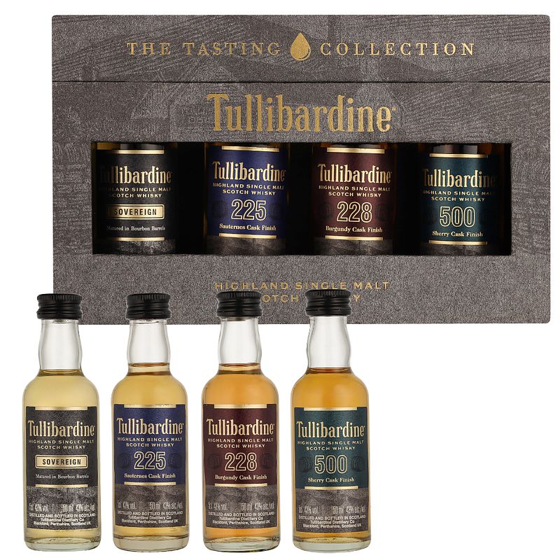 Foto van Tullibardine tasting collection set 20cl whisky