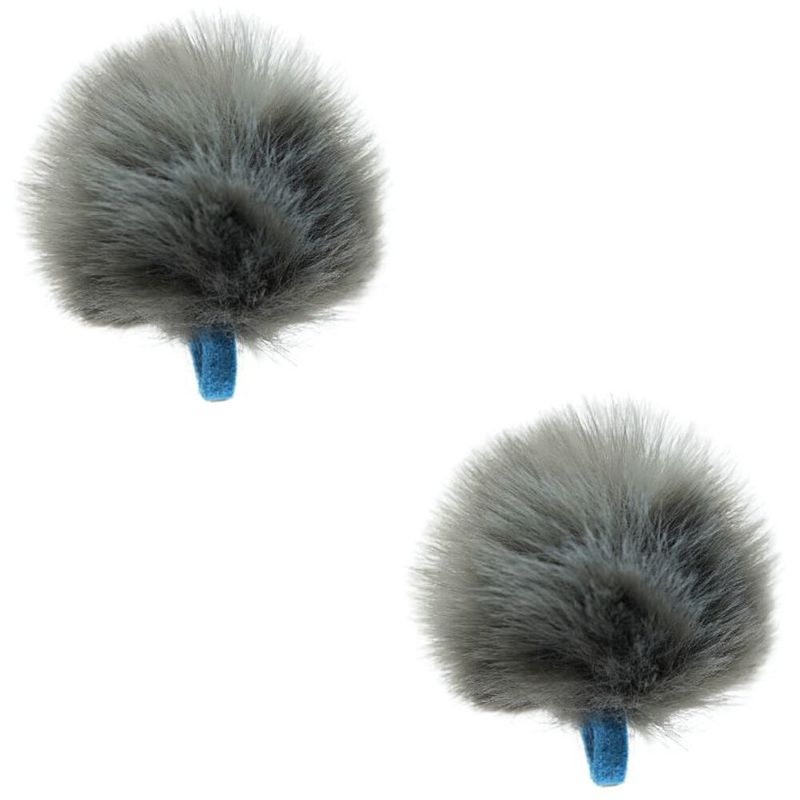 Foto van Radius mini urchin grey (pair) windscherm voor dasspeldmicrofoons (set van 2)