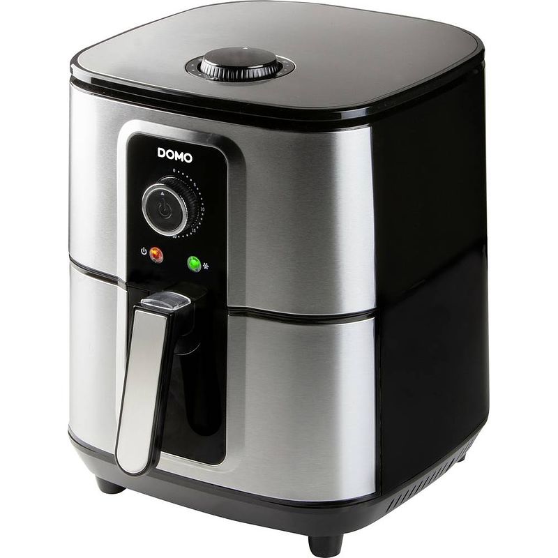 Foto van Domo do536fr airfryer cooltouch-behuizing, oververhittingsbeveiliging, timerfunctie, controlelampje rvs, zwart