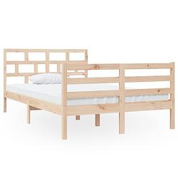 Foto van The living store bedframe grenenhout - the living store - bedframes - 195.5 x 126 x 100 cm - massief grenenhout -