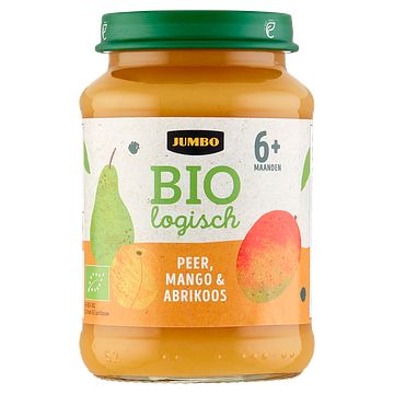 Foto van Jumbo biologisch peer, mango & abrikoos 6+ maanden 190g