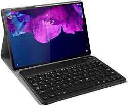 Foto van Just in case lenovo tab p11 premium toetsenbord hoes qwerty zwart