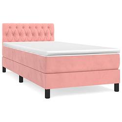 Foto van The living store boxspringbed - comfort - bed - 193 x 90 x 78/88 cm - fluweel