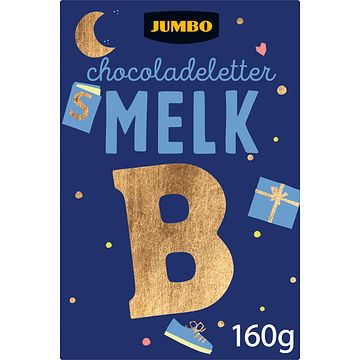 Foto van Jumbo chocoladeletter melk b 160g aanbieding bij jumbo | 2 voor 4.50