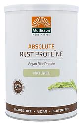 Foto van Mattisson healthstyle absolute rijst proteïne poeder