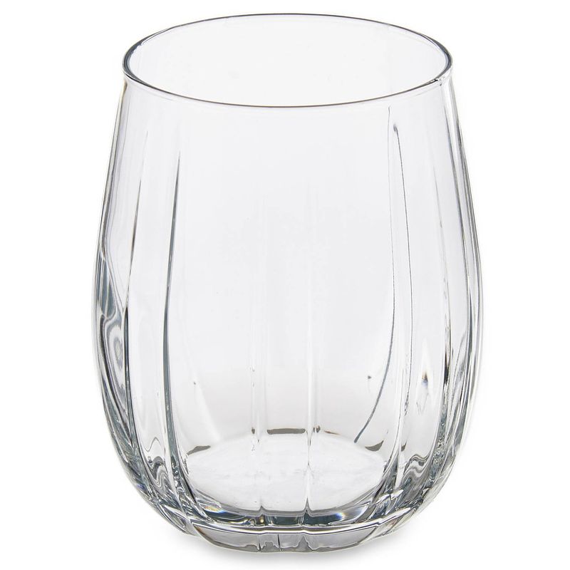 Foto van Pasabahce drinkglazen/waterglazen - luxe glas - set 6x stuks - 400 ml - drinkglazen