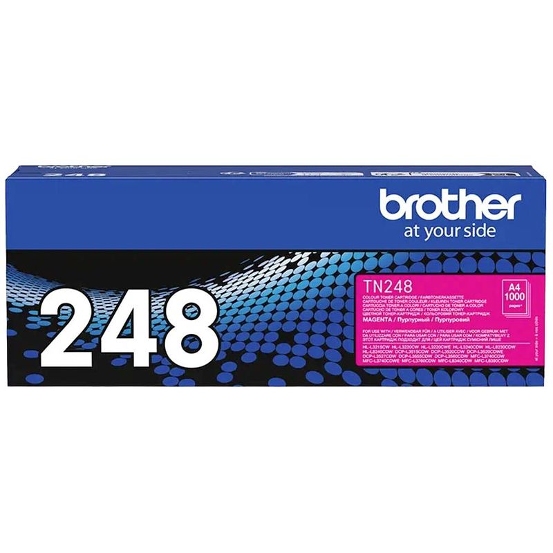 Foto van Brother tonercassette tn-248m tn248m origineel magenta 1000 bladzijden