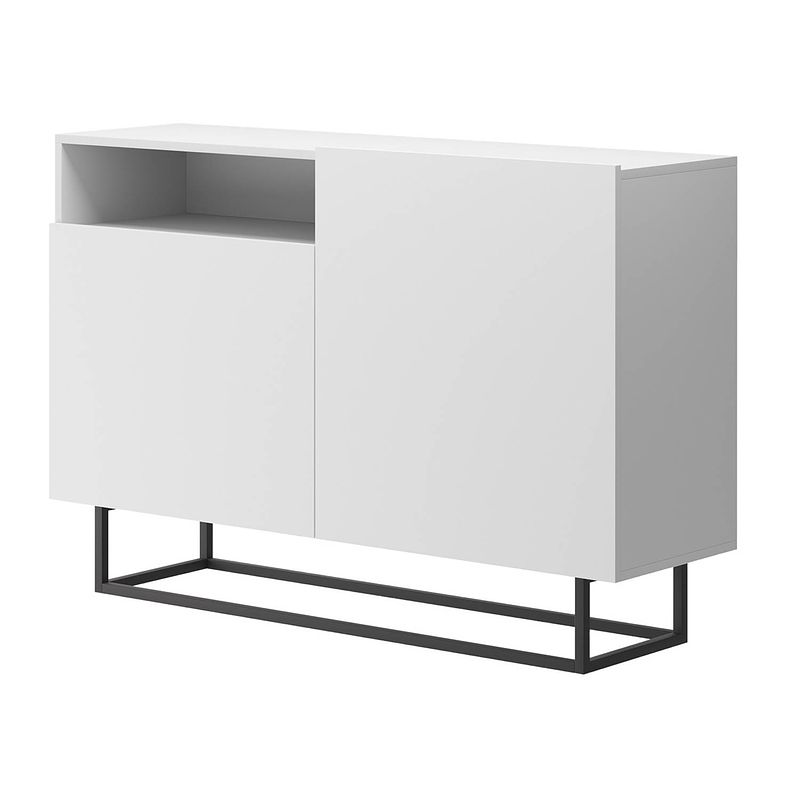 Foto van Meubella - dressoir eos - wit - 120 cm