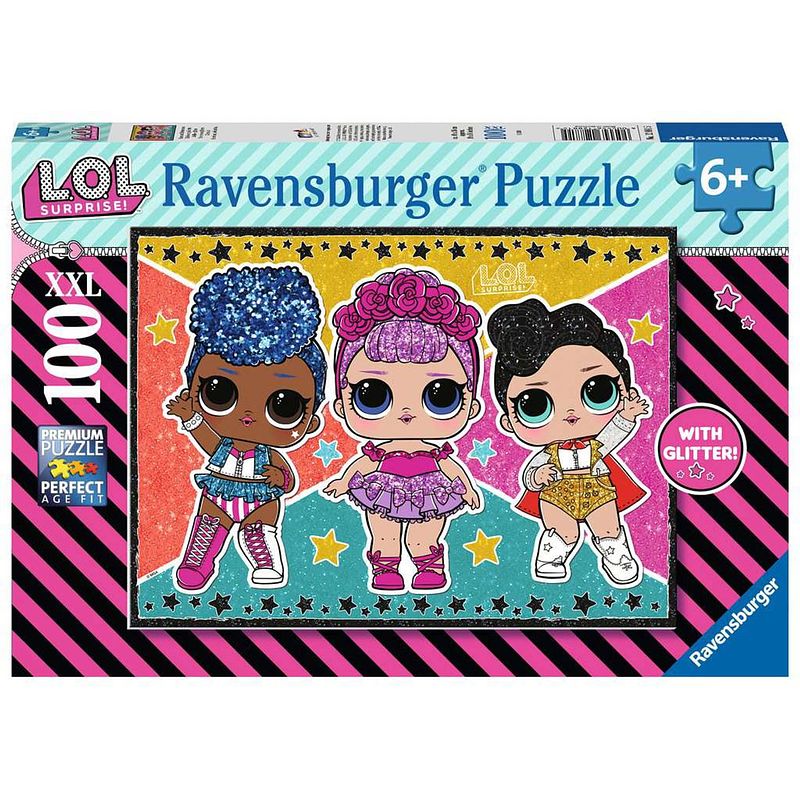 Foto van Ravensburger l.o.l. puzzel 100st glitter