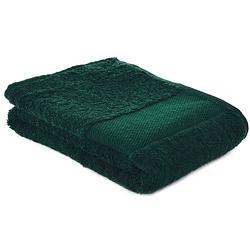Foto van Arowell sporthanddoek fitness handdoek 130 x 30 cm - 500 gram - donkergroen (1 stuks)
