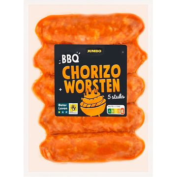 Foto van Jumbo bbq chorizo worsten 5 stuks