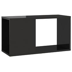 Foto van Vidaxl tv-meubel 60x24x32 cm spaanplaat hoogglans zwart