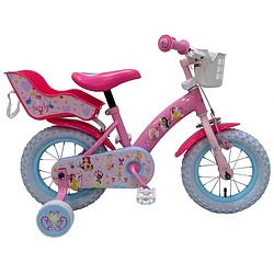 Foto van Disney meisjesfiets princess 12 inch 23 cm meisjes terugtraprem roze