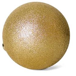 Foto van Grote kerstballen goud glitters kunststof 15 cm - kerstbal