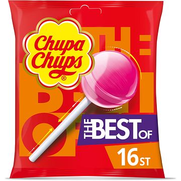 Foto van Chupa chups the best of lollies uitdeel snoep zak 16 stuks bij jumbo