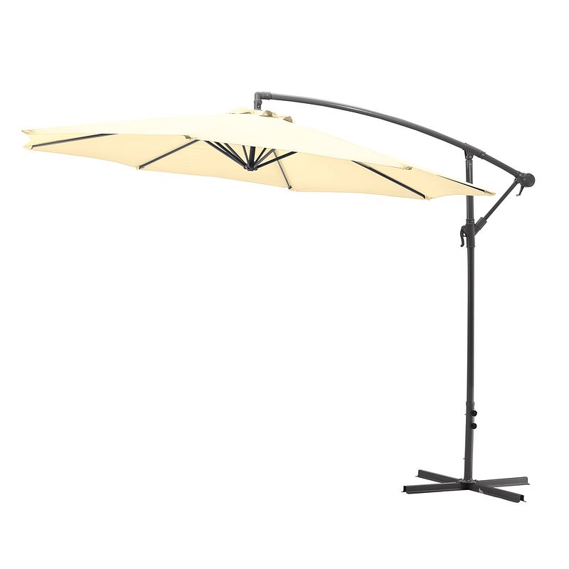 Foto van Goodvibes - kantelbare zweefparasol 300cm - crème