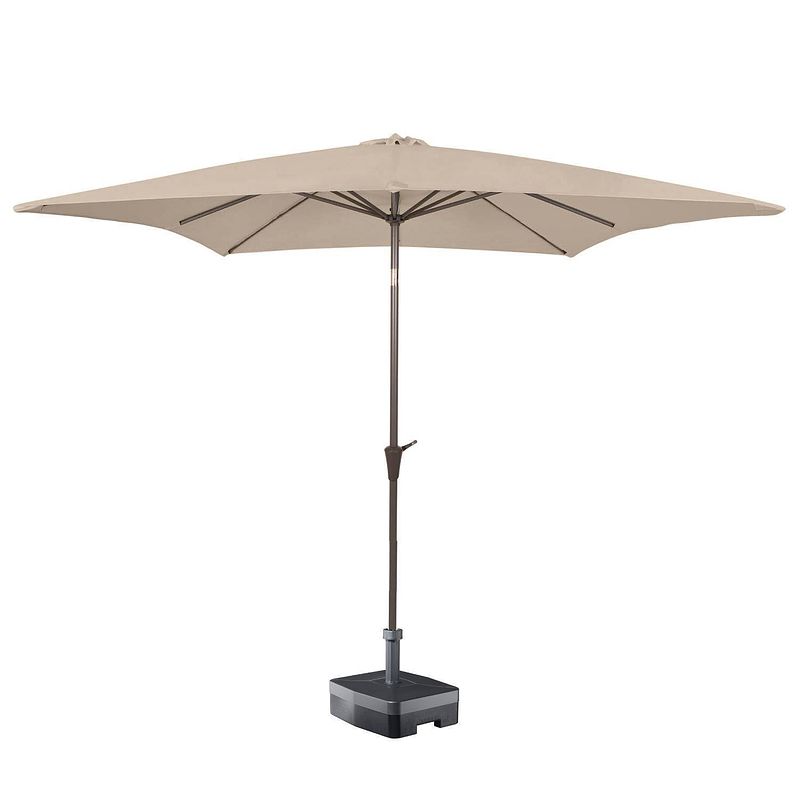 Foto van Kopu® vierkante parasol altea 230x230 cm - taupe
