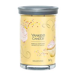 Foto van Yankee candle geurkaars large tumbler - met 2 lonten - vanilla cupcake - 15 cm / ø 10 cm