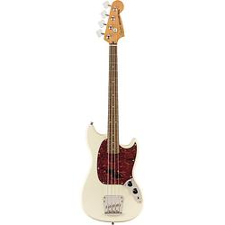 Foto van Squier classic vibe 60s mustang bass olympic white