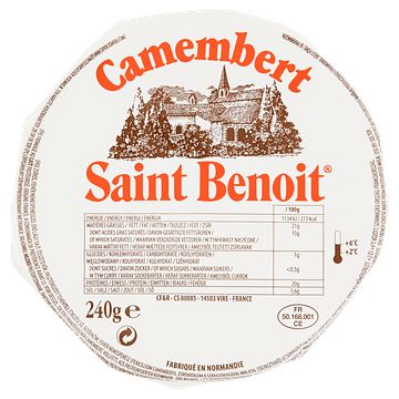 Foto van Saint benoit camembert kaas 240g bij jumbo