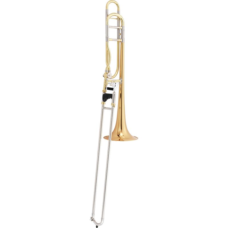 Foto van Jupiter jtb710 frq ergonomic plus trombone bb/f (kwartventiel, goud)