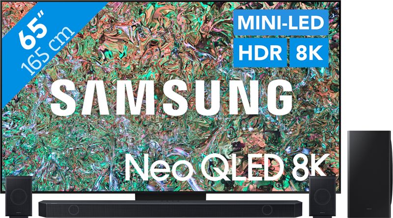 Foto van Samsung neo qled 8k 65qn800d (2024) + soundbar