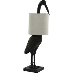 Foto van Tafellamp birdy 77cm hoog zwart