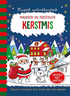 Foto van Magisch waterkleurboek kerstmis - hardcover (9789463547550)