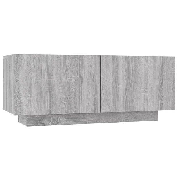 Foto van Vidaxl tv-meubel 100x35x40 cm bewerkt hout grijs sonoma eikenkleurig