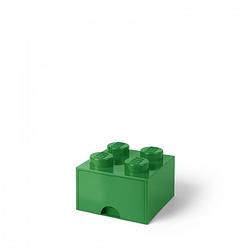 Foto van Lego brick 4 opberglade - donkergroen