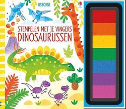 Foto van Stempelen met je vingers dinosaurussen - hardcover (9781474972529)
