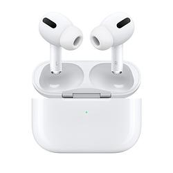 Foto van Apple airpods pro met magsafe draadloze oplaadcase oordopjes wit