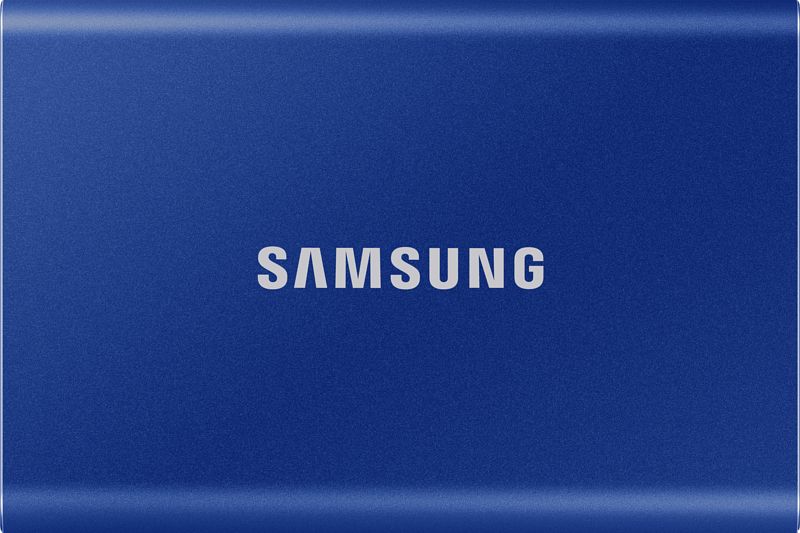 Foto van Samsung externe ssd t7 500gb (blauw)