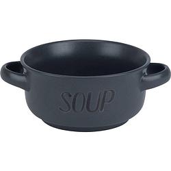 Foto van Cosy&trendy soepkom 'ssoup's - 46 cl - antraciet - set-4