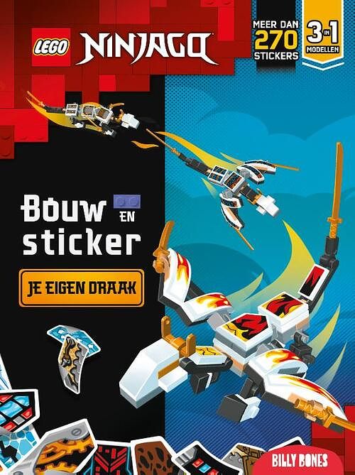 Foto van Lego - bouw en sticker je eigen draak - hardcover (9789030508557)