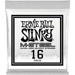 Foto van Ernie ball 10116 .016 slinky m-steel losse snaar voor elektrische gitaar