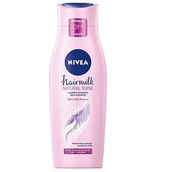 Foto van Hairmilk natural shine mild conditioning shampoo voor dof haar 400ml