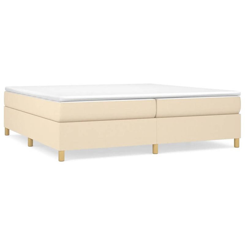 Foto van The living store boxspringbed - the living store - bedframe 203 x 200 x 35cm - middelharde ondersteuning