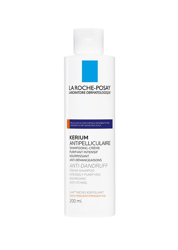 Foto van La roche-posay kerium crème-shampoo droge schilfers