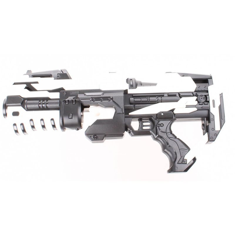 Foto van Johntoy serve & protect shooter 45 cm zwart/wit 10 pijlen