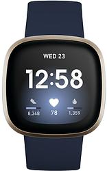 Foto van Fitbit versa 3 blauw/goud