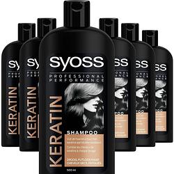 Foto van Keratine shampoo - voor droog en futloos haar - 6x 500ml - voordeelverpakking - copy