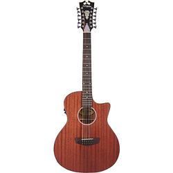 Foto van D'sangelico premier fulton ls natural mahogany 12-snarige elektrisch-akoestische westerngitaar