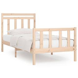 Foto van The living store bedframe massief grenenhout 90x200 cm - bed