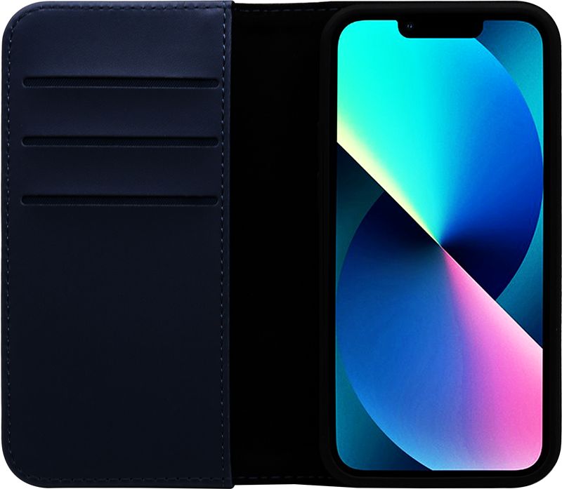 Foto van Bluebuilt apple iphone 13 book case leer blauw