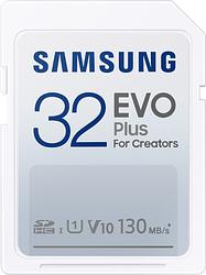 Foto van Samsung evo plus sd card (2021) 32gb sd-kaart wit