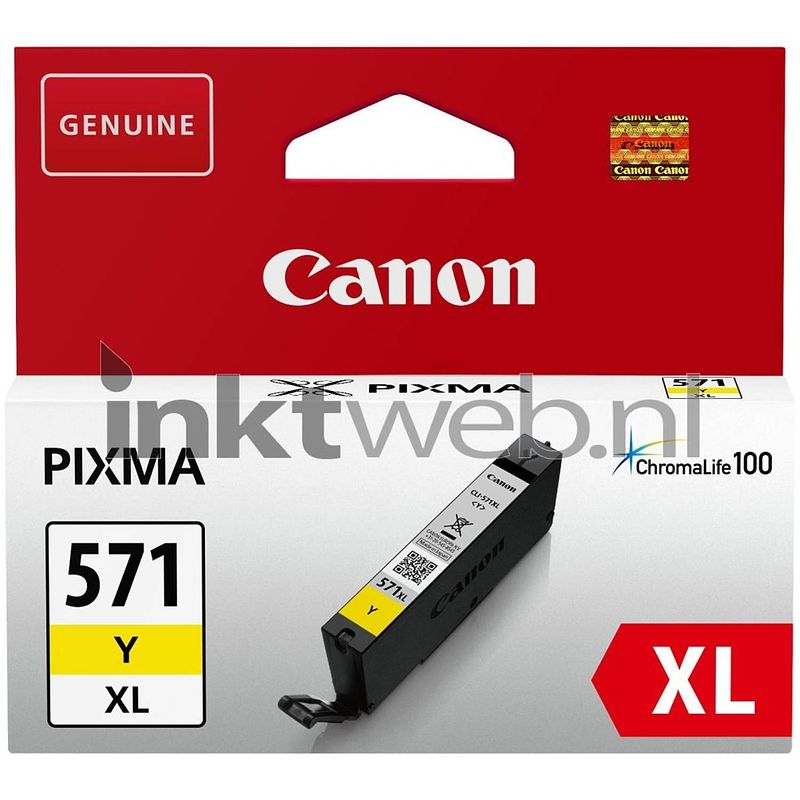 Foto van Canon cli-571xl geel cartridge